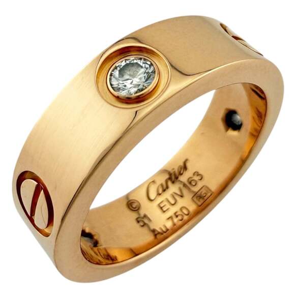 Cartier Jewelry - CARTIER Authentic 18k Gold Diamond Love Ring